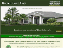 Tablet Screenshot of danvillelawncare.com